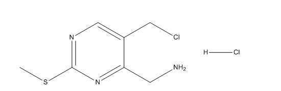 (5-chloromethyl-2-methylsulfanyl-pyrimidin-4-yl)-methyl-amine hydrochloride