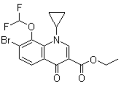 Ethyl 7-bromo-1-cyclopropyl-8-(difluoromethoxy)-4-oxo-1,4-dihydroquinoline-3-carboxylate