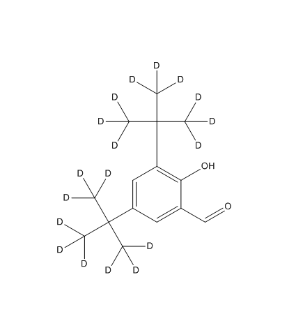 2-hydroxy-3,5-bis(2-(methyl-d3)propan-2-yl-1,1,1,3,3,3-d6)benzaldehyde