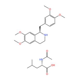 R-Tetrahydropapaverine N-acetyl-L-leucinate