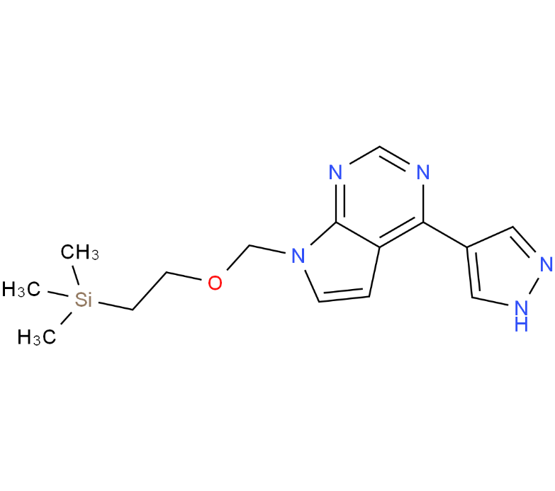 4-(1H-Pyrazol-4-yl)-7-((2- (trimethylsilyl)ethoxy)methyl-7Hpyrrolo[2,3-d]pyrimidine