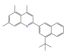 2-(4-(tert-butyl)naphthalen-2-yl)-4,5,7-trimethylquinoline