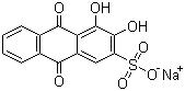 CAS # 130-22-3, Alizarin Red S, C.I. 58005, 9,10-Dihydro-3,4-dihydroxy-9,10-dioxo-2-anthracenesulfonic acid sodium salt, Mordant Red 3, Sodium alizarinesulfonate