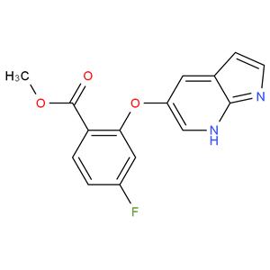 Methyl 2-(1h-Pyrrolo[2,3-B]Pyridin-5-Yloxy)-4-Fluorobenzoate