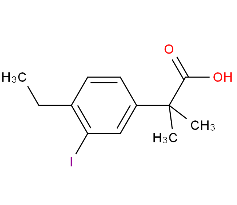 2-(4-Ethyl-3-iodophenyl)-2-methylpropanoic acid