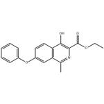 3-?Isoquinolinecarboxyl?ic acid, 4-?hydroxy-?1-?methyl-?7-?phenoxy-?, ethyl ester