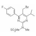 N-[5-bromomethyl-4-(4-fluorophenyl)-6-(1-methylethyl)-2-pyrimidinyl]-N-methyl-methanesulfonamide