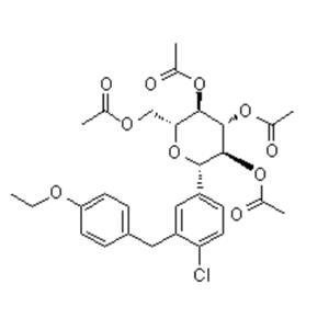 (1S)-1,5-Anhydro-1-C-[4-chloro-3-[(4-ethoxyphenyl)methyl]phenyl]-D-glucitol tetraacetate