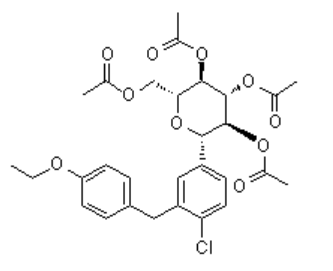 (1S)-1,5-Anhydro-1-C-[4-chloro-3-[(4-ethoxyphenyl)methyl]phenyl]-D-glucitol tetraacetate