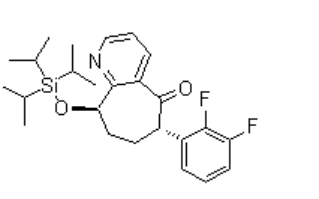 (6S,9R)-6-(2,3-Difluorophenyl)-6,7,8,9-tetrahydro-9-[[tris(1-methylethyl)silyl]oxy]-5H-cyclohepta[b]pyridin-5-one