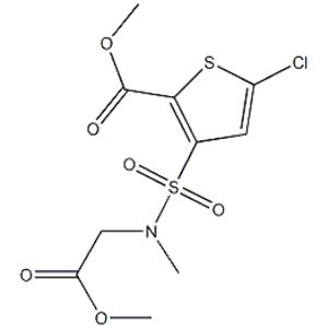 5-Chloro-3-[N-(methoxy-carbonyl-methyl)sulfamoyl]-2-thiophene carboxylic acid methyl ester