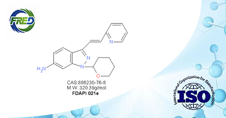 (E)-3-[2-(Pyridin-2-yl)ethenyl]-1-(tetrahydro-2H-pyran-2-yl)-1H-indazol-6-amine