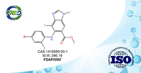 5-[(4-Bromo-2-fluorophenyl)amino]-4-fluoro-1-methyl-1H-benzimidazole-6-carboxylic acid methyl est