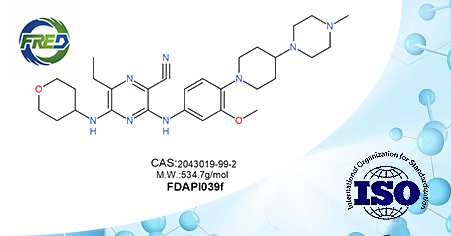 6-Ethyl-3-[[3-methoxy-4-[4-(4-methyl-1-piperazinyl)-1-piperidinyl]phenyl]amino]-5-[(tetrahydro-2H-pyran-4-yl)amino]-2-Pyrazinecarbonitrile