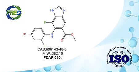 Methyl 5-((4-bromo-2-fluorophenyl)amino)-4-fluoro-1H-benzo[d]imidazole-6-carboxylate