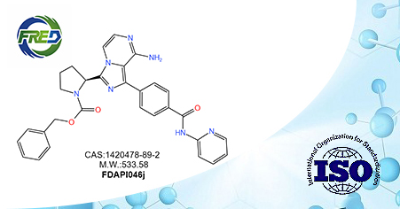 (S)-benzyl 2-(8-amino-1-(4-(pyridin-2-ylcarbamoyl)phenyl)imidazo[1,5-a]pyrazin-3-yl)pyrrolidine-1-carboxylate