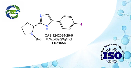 (S)-tert-Butyl 2-(5-(4-iodophenyl)-1H-imidazol-2-yl)pyrrolidine-1-carboxylate