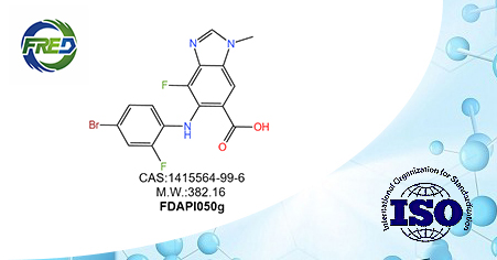 5-((4-Bromo-2-fluorophenyl)amino)-4-fluoro-1-methyl-1H-benzo[d]imidazole-6-carboxylicacid