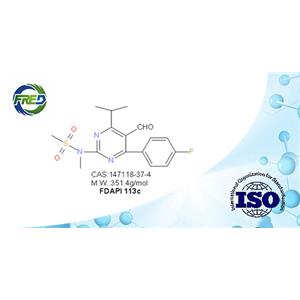 4-(4-Fluorophenyl)-6-isopropyl-2-[(N-methyl-N-methylsulfonyl)amino]pyrimidinyl-5-yl-formyl