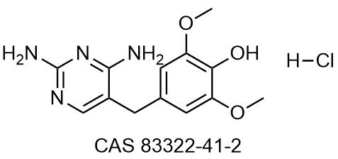 Phenol, 4-[(2,4-diamino-5-pyrimidinyl)methyl]-2,6-dimethoxy-, hydrochloride (1:1)