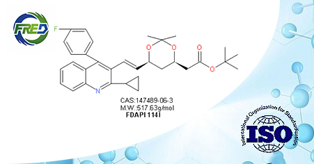 (4R,6S)-6-[(1E)-2-[2-Cyclopropyl-4-(4-fluorophenyl)-3-quinolinyl]ethenyl]-2,2-dimethyl-1,3-dioxane-4-acetic acid tert-butyl ester