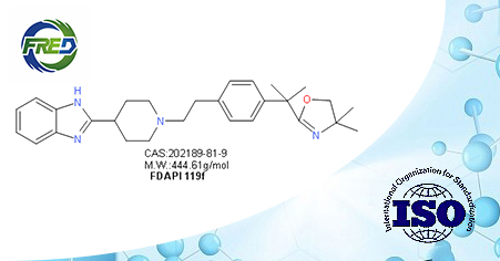 2-(1-(4-(2-(4,4-dimethyl-4,5-dihydrooxazol-2-yl)propan- 2-yl)phenethyl)piperidin-4-yl)-1H-benzo[d]imidazole