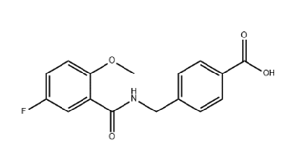 4-((5-fluoro-2-methoxybenzamido) methyl)benzoic acid