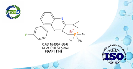 2-Cyclopropyl-4-(4-fluorophenyl)-quinolin-3-ylmethyl]-triphenyl-phosphonium bromide