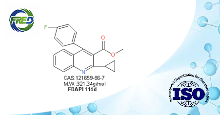 Methyl 4-(4'-fluorophenyl)-2-(cyclopropyl)-3-quinolinecarboxylate