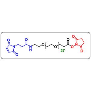 Mal-amido-PEG28-NHS