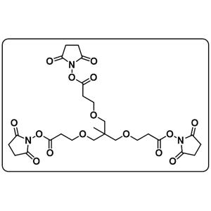 m-C-tri(CH2-PEG1-NHS ester)