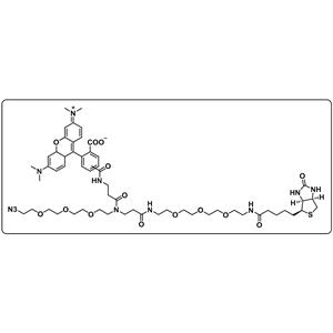 TAMRA-Azide-PEG-Biotin