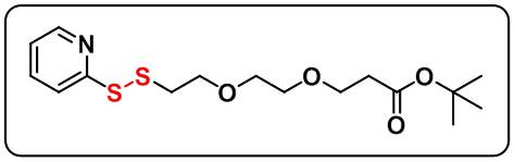 (2-pyridyldithio)-PEG2-t-butyl ester