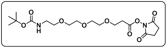 t-Boc-N-amido-PEG3-NHS ester