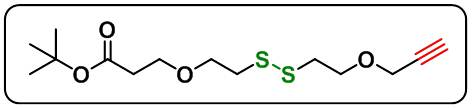 Propargyl-PEG1-SS-PEG1-t-butyl ester