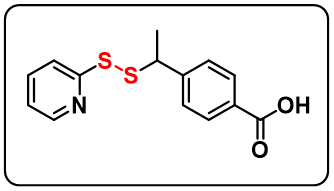 4-(1-(pyridin-2-yldisulfaneyl)ethyl)benzoic acid