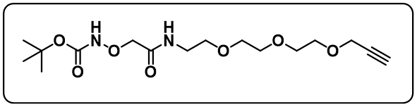 Boc-aminooxy-amide-PEG3-propargyl