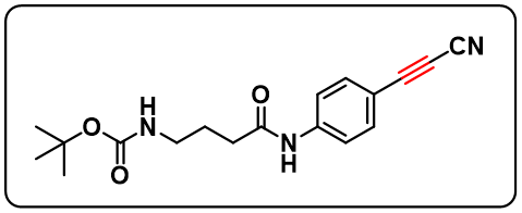 tert-butyl 3-(4-(2-cyanoethynyl)phenylcarbamoyl)propylcarbamate