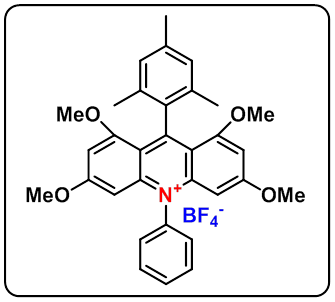 9-mesityl-1,3,6,8-tetramethoxy-10-phenylacridin-10-ium tetrafluoroborate