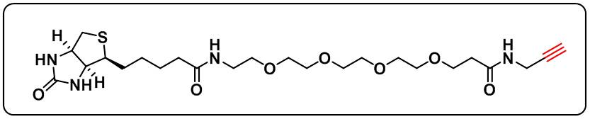 Biotin-PEG4-amide-Alkyne