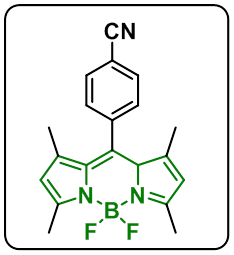 4,4-Difluoro-8(4'-cyanophenyl)-1,3,5,7-tetramethyl-4-bora-3a,4a-diaza-s-indacene