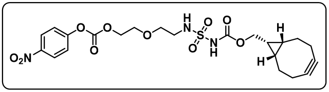 ((1R,8S,9s)-bicyclo[6.1.0]non-4-yn-9-yl)methyl (N-(2-(2-(((4-nitrophenoxy)carbonyl)oxy)ethoxy)ethyl)sulfamoyl)carbamate