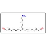 N-(Amino-PEG1)-N-bis(PEG2-propargyl)