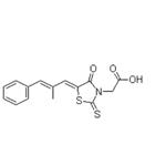 (E,E)-2-[5-(2-Methyl-3-phenyl-prop-2-enylidene)-4-oxo-2-sulfanylidene-thiazo lidin-3-yl]acetic acid