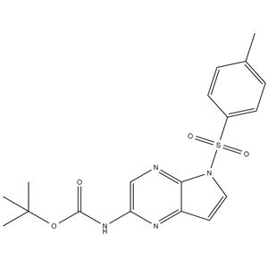 	tert-butyl 5-tosyl-5H-pyrrolo[2,3-b]pyrazin-2-ylcarbamate