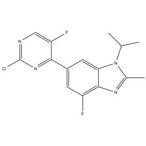 1H-BenziMidazole, 6-(2-chloro-5-fluoro-4-pyriMidinyl)-4-fluoro-2-Methyl-1-(1-Methylethyl)-