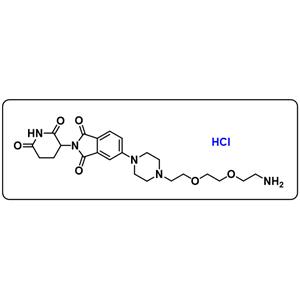 Thalidomide-Piperazine-PEG2-NH2 hydrochloride