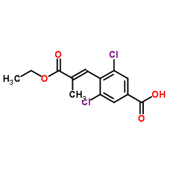 (E)-3,5-dichloro-4-(3-ethoxy-2-methyl-3-oxoprop-1-enyl)benzoic acid