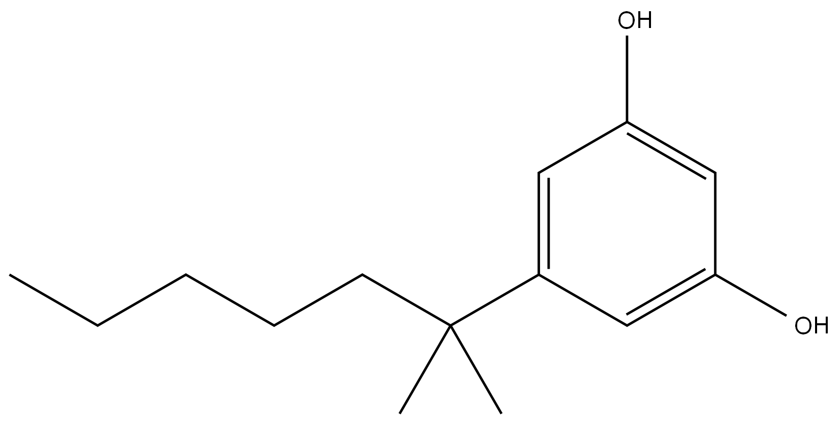 2-methyl-2-(3,5-dihydroxyphenyl)heptane