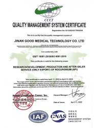 Certificate of accreditation